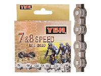 Цепь 7-8-ми скоростная 110 звеньев YBN S52, арт.: 2128-274